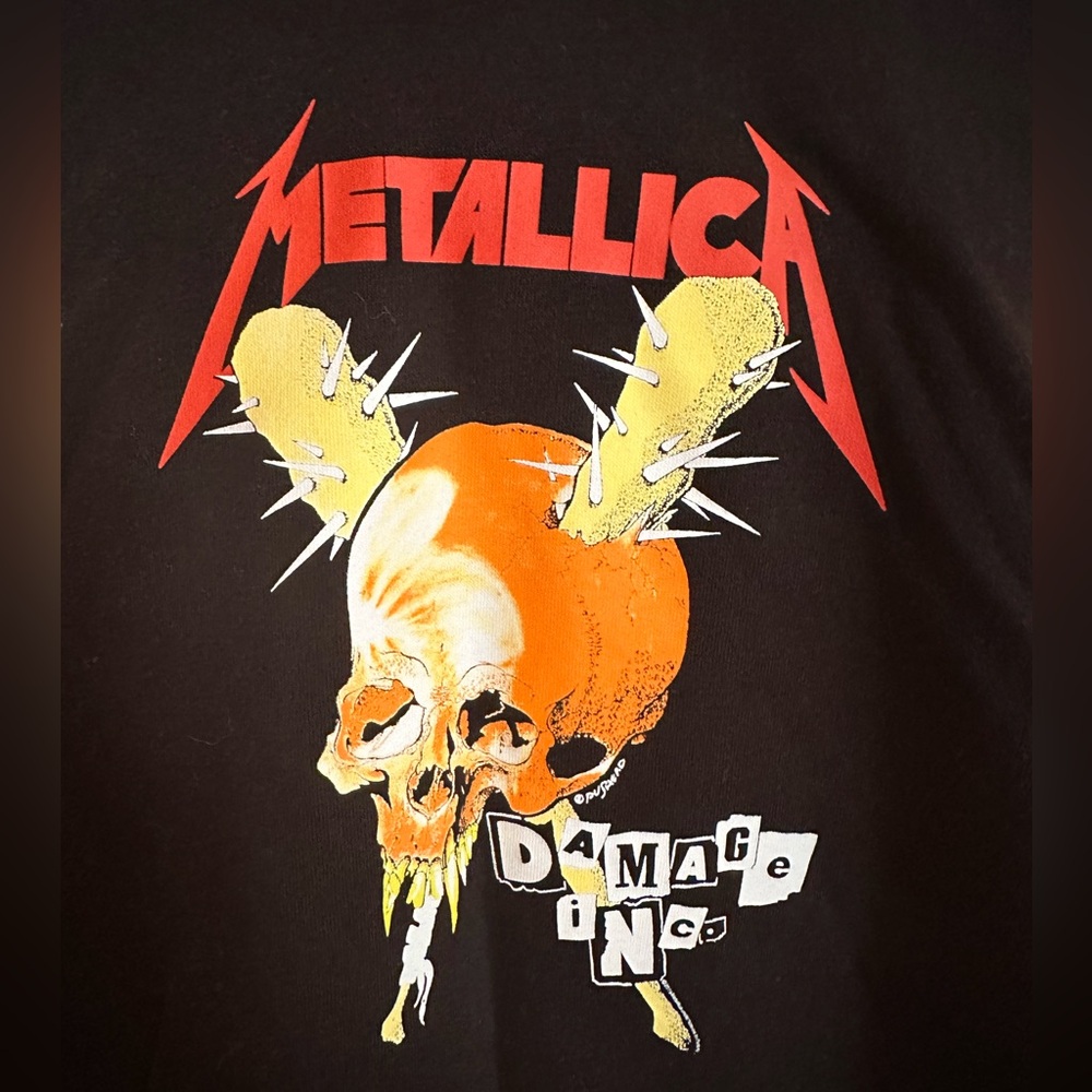 H&M Metallica Pullover Tour Hoodie, New without tags, Size S
